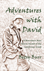 “Adventures with David” book cover with a photo of an outdoorsman
